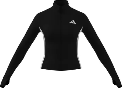 Immagine prodotto di Felpa con zip integrale Adidas Essentials 3-Stripes da donna, colore nero/bianco, taglia M