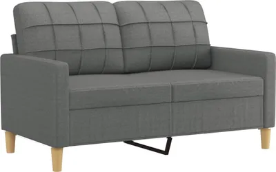 Immagine prodotto di vidaXL divano a 2 posti grigio scuro 120 cm in tessuto