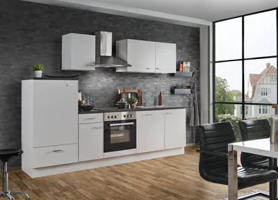 Produktbild von Küchenzeile mit Elektrogeräten White Classic Weiß 270 cm