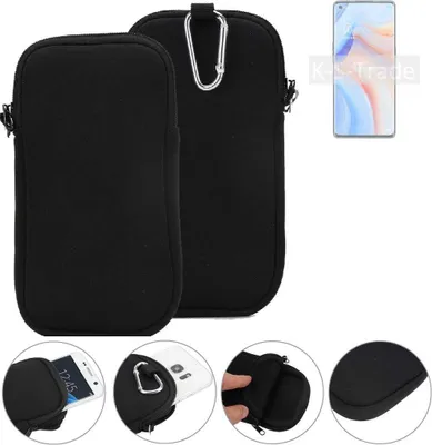 Produktbild von K-S-Trade Neopren-Hülle Handyhülle kompatibel mit Oppo K7x Schutzhülle Neoprenhülle Sleeve Schutz-Hülle Gürtel Tasche Case Holster Handytasche