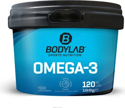 Produktbild von BODYLAB Omega-3 - 120 Kapseln mit 360mg Eicosapentaensäure (EPA)