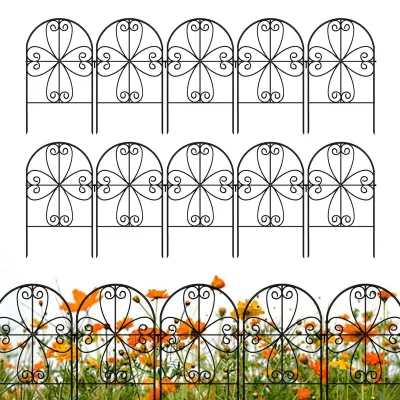 Image de Clôture décorative pour jardin, idéale pour les animaux et les espaces extérieurs