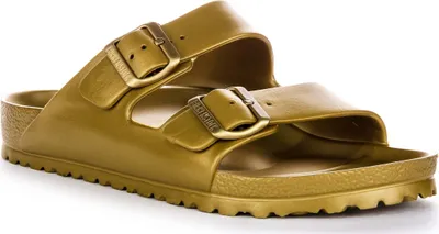 Produktbild von Birkenstock Arizona EVA Two Strap Gummisandalen in Gold – 5.5 UK - 39 EU - 8/8.5F US / Gold