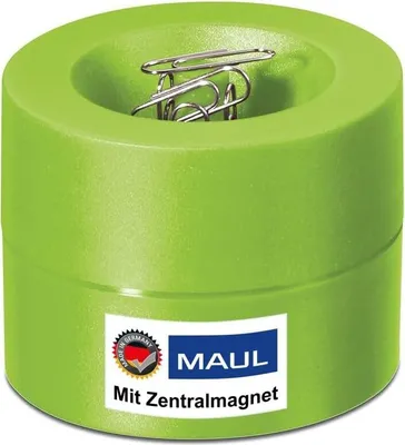 Produktbild von MAUL Klammernspender MAULpro Kunststoff Stahl Metall 7.3 x 7.3 x 6 cm hellgrün