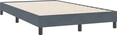Obrázok produktu pre vidaXL Rám postele bez matraca tmavosivý 120x220 cm zamat