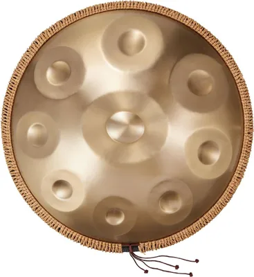 Obrázok produktu pre Handpan bubon, 56 cm, 9 tónov, oceľový ručný bubon, 432 Hz, D mol, hudobné bubny s tkaným okrajom, 2 paličky a prenosné puzdro, odolný perkusný nástroj pre profesionálne vystúpenia