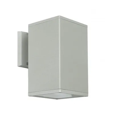 Obrázok produktu pre Vonkajšie nástenné svietidlo 20x12 cm 1xE27 strieborné IP54 SU-MA 8002 AL