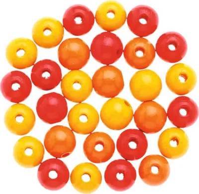 Obrázek produktu pro Glorex Holzperle orange-mix 10 mm