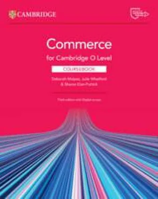 Obrázek produktu pro Commerce for Cambridge O Level Coursebook with Digital Access (2 Years)