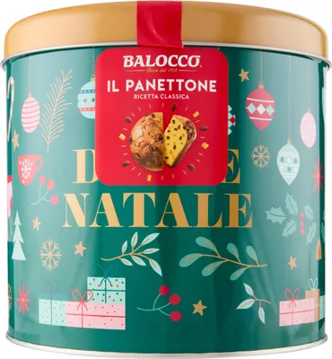 Produktbild von Balocco Panettone 'il Panettone in Weihnachtsdose', 700 g
