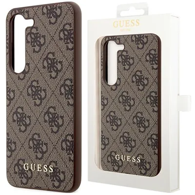 Obrázek produktu pro Guess 4G Metal Logo - Samsung Galaxy S23+ pouzdro (hnědé)
