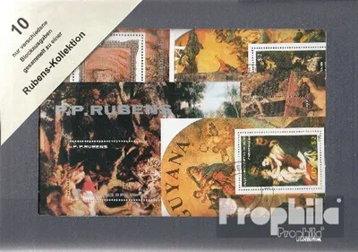Produktbild von Briefmarken Motive 10 verschiedene Rubens Gemälde Blöcke