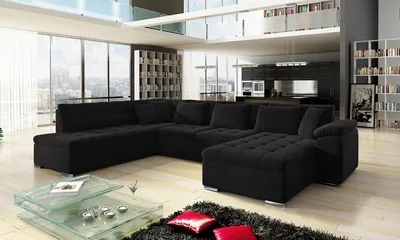 Produktbild von MIRJAN24 Wohnlandschaft Niko Bis, Bettkasten und Schlaffunktion, Sofa, Polstergarnitur (Farbe: Magic Velvet 2219, Seite: Rechts)