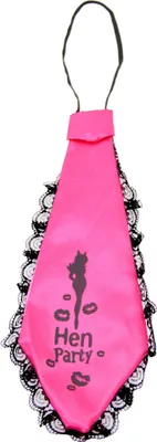 Produktbild von 'Hen Party' pink Krawatte für Damen