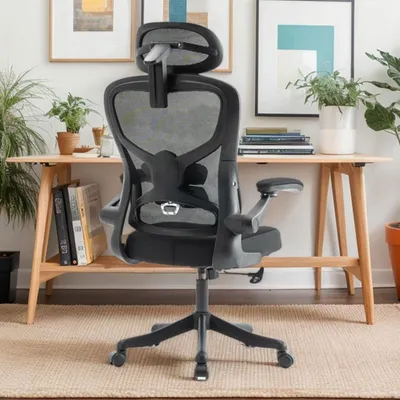 Imagen del producto de Silla de escritorio - Silla ergonómica - Silla de oficina - Silla giratoria - Sillas de escritorio para adultos