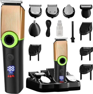 Produktbild von MODFU Haarschneider, Wasserfester Elektrischer Rasierer & Haarschneider Set für Herren, 5-in-1 Multifunktional, Präzise Rasur, Hautfreundlich, Wiederaufladbar, Ideal für Zuhause
