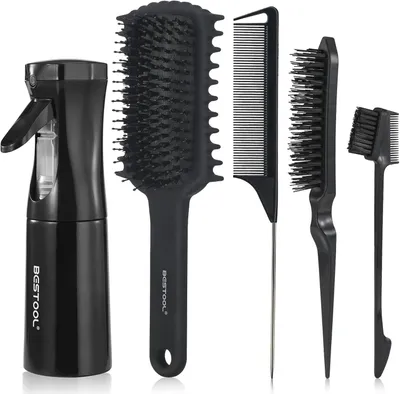 Produktbild von Haarbürste Set, 200 ml Sprühflasche, 3-teilig, für Haarpflege