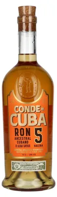 Produktbild von Conde de Cuba 5 Solera Ron Ancestral Cubano 38% Vol. 0,7l