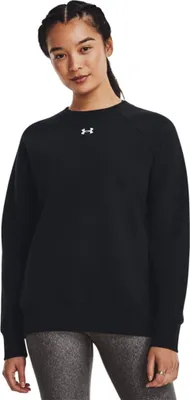 Produktbild von Under Armour Rival Fleece Crew Sweatshirt Schwarz M Damen Schwarz M
