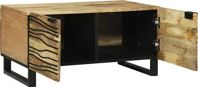 Zdjęcie produktu dla Stolik Kawowy - 80 X 50 X 40 Cm, Z Litego Drewna Mango Lumarko!
