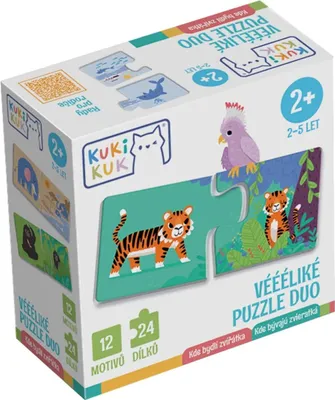 Produktbild von KukiKuk Véééliké Rätselduo Wo die Tiere leben
