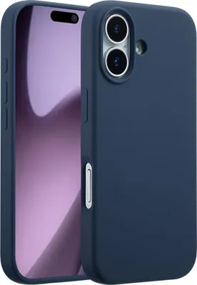 Image de Accezz Liquid Silicone Backcover avec MagSafe pour l'Apple iPhone 17 - Bleu foncé