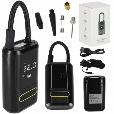 Immagine prodotto di Pompa per bicicletta elettrica, utilizzabile anche in auto, con power bank USB