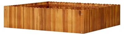 Produktbild von Hochbeet 100x100x25 cm aus massivem Akazienholz