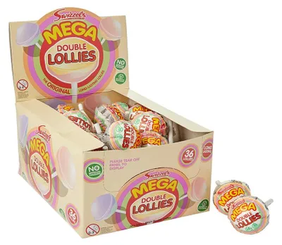 Productafbeelding van Swizzels Mega Double Lollies - 36 x 32 gram