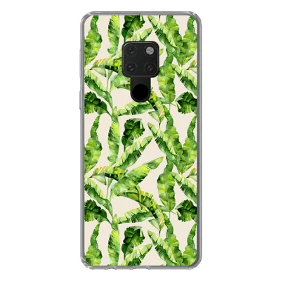 Produktbild von MuchoWow® Handyhülle Schutzhülle Hülle für Huawei P40 Lite Palmenblatt - Muster - Tropisch Silikon Softcase Handy Hülle - Handy