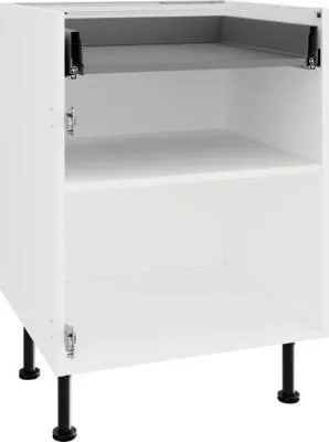 Produktbild von PICCANTE Smart Unterschrankkorpus für 1 Drehtür und 1 Schubkasten BxTxH 60 x 55,5 x 87 cm SOFT WHITE Clickmontage Nr. 1"