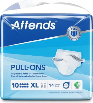 Image de ATTENDS Pull-Ons 10 XL - 1 paquet de 14 protections