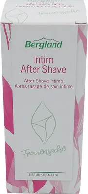 Produktbild von Sanfte Lotion mit einer Wirkstoff-Kombination aus Mikrosilber und natürlichen Pflanzenextrakten zur Pflege nach der Rasur im Intimbereich. Bio Jojoba-Öl, Bio Hagebuttenkern-Öl und Bio Sheabutter stabilisieren den Feuchtigkeitshaushalt und pflegen die Haut 30 ml