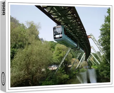 Image de puzzle premium raxxa "Schwebebahn in Wuppertal", 1000 pièces