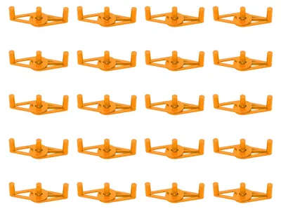 Produktbild von 20PCS verstellbare Pflanzenklammern 360 Grad Kunststoff Aststammbieger Training Orange