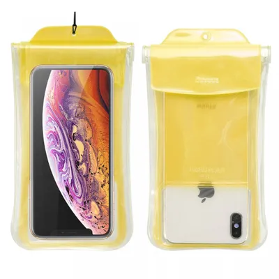 Produktbild von IPX8 Wasserdichte Handyhülle für 7'' Smartphones, by Baseus – Gelb