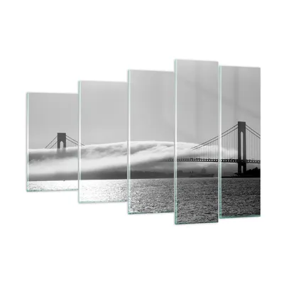 Produktbild von Bilder auf glas - Usa goldenes tor brücke - 150x100cm - Glasbilder - Wandbilder - Kunstdruck - zum Aufhängen bereit - Wanddekoration aus Glas - Glas Bilder - Wandbild auf Glas - GEG150x100-1470