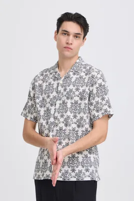 Produktbild von Casual Friday CFLindahl Herren Kurzarmhemd Hemd Herrenhemd Baumwollmischung Regular Fit