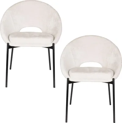 Produktbild von Housecraft Living Dando Esszimmerstuhl Off White - 2 er Set
