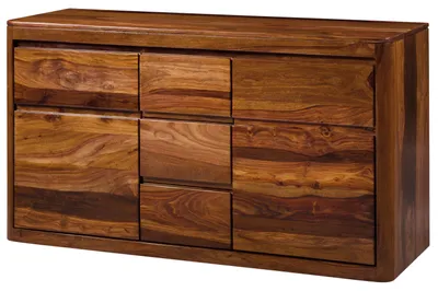 Immagine prodotto di MASSIVMOEBEL24 | Mobile lavabo in legno di palissandro 145x50x80 laccato noce TORONTO #312