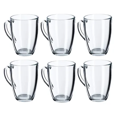 Obrázek produktu pro KADAX sklenice "Terni", sklenice na vodu s uchem, 350 ml, 6 kusů