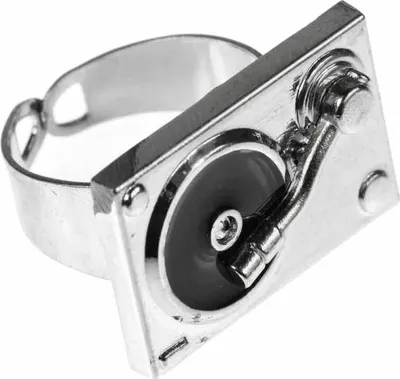 Produktbild von Plattenspielerring Ring Plattenspieler Miniblings Fingerring DJ Musik Musiker