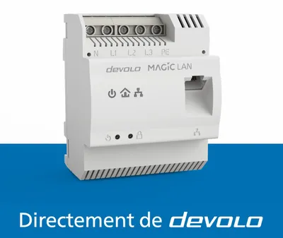 Image de devolo Magic 2 LAN DINrail Powerline 1x adaptateur pour rail DIN