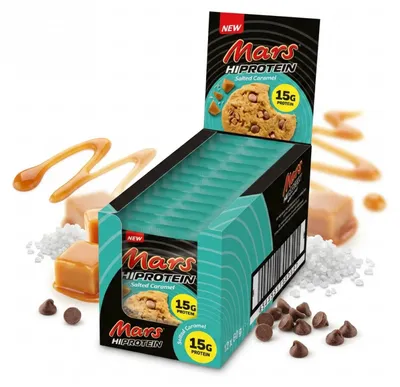 Produktbild von Mars High Protein Cookie - Salted Caramel (12x60g) Salted Caramel - Funktionelle Lebensmittel - Eiweiß-Snacks