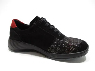 Produktbild von WALDLÄUFER Damen  Schnürschuhe bequem schwarz Gr. 51/2