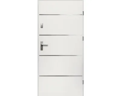 Obrázok produktu pre Vchodové dvere oceľové Atena S68 90 P biele otváranie von