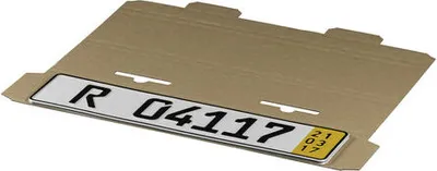 Produktbild von 20x Versandverpackungen für KFZ-Kennzeichen 522x112x10mm