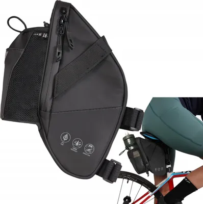 Zdjęcie produktu dla FIT4MED | Torba pod siodełko - czarna - 12 X 26 cm - 1,5 l - Wodoodporna torba rowerowa