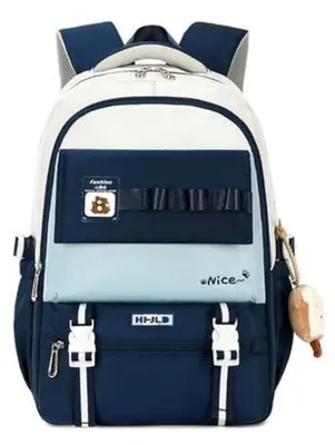 Produktbild von Schulrucksack Daypack Tagesrucksack Uni Wasserdicht Dunkelblau 36x22x48cm