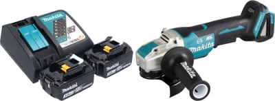 Obrázok produktu pre Akumulátorová uhlová brúska Makita DGA 520 RFX1 18 V 125 mm X-LOCK Brushless + 2x akumulátor 3,0 Ah + nabíjačka